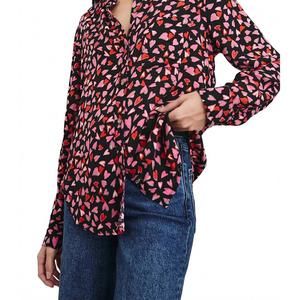 NEW RAILS josephine top in pink/red/black